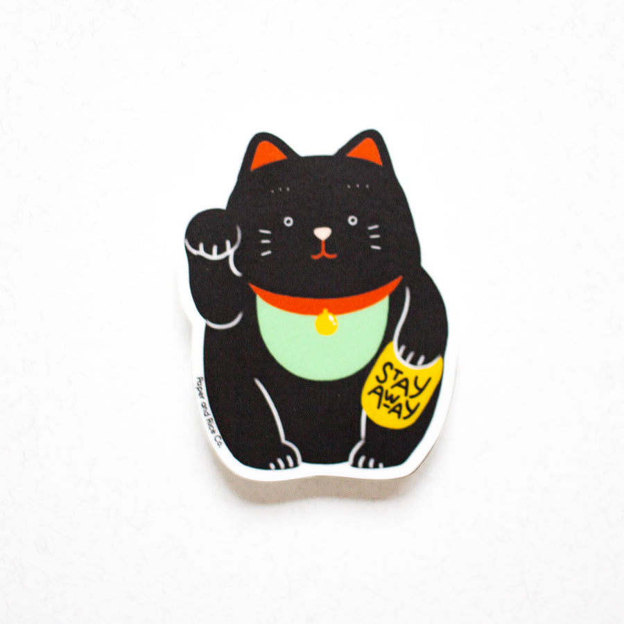 Stay Away Maneki Sticker