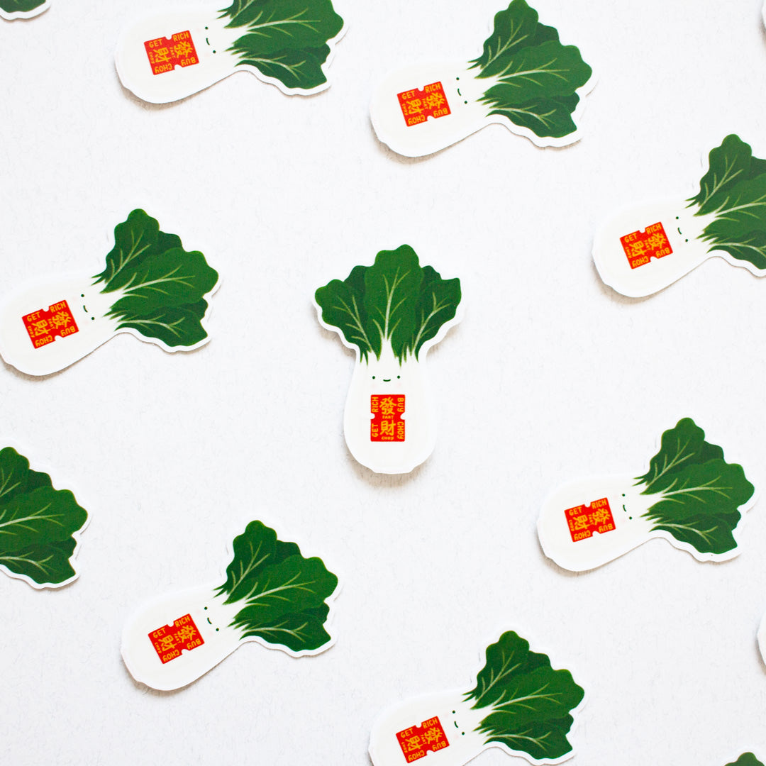 Bok Choy Fat Choy Sticker