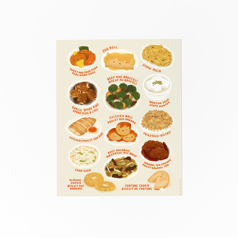 Chinese-Canadian Staple Dishes Print