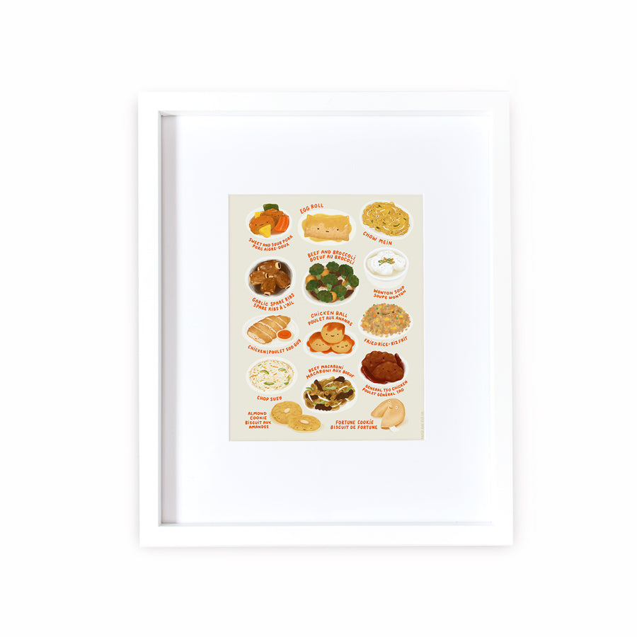 Chinese-Canadian Staple Dishes Print