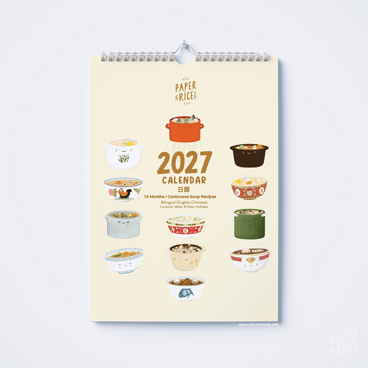 2027 Cantonese Soup Calendar