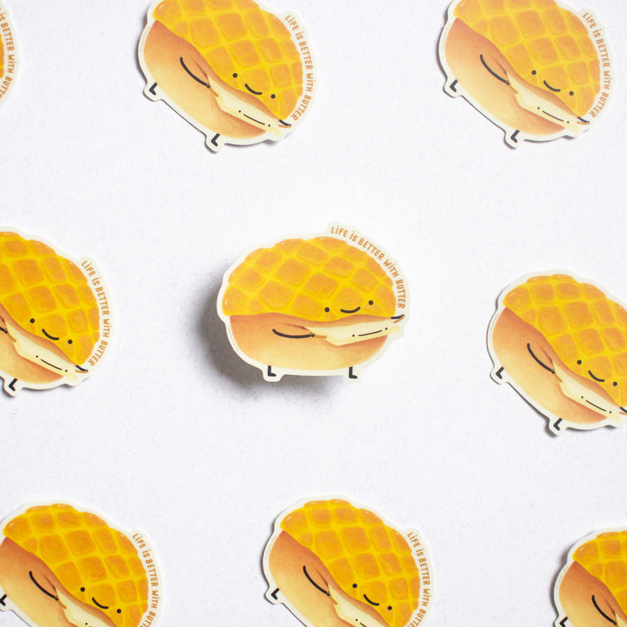 Life is Better with Butter Sticker