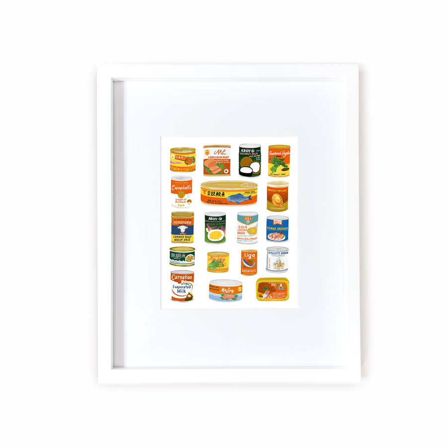 Asian Canned Goods Print
