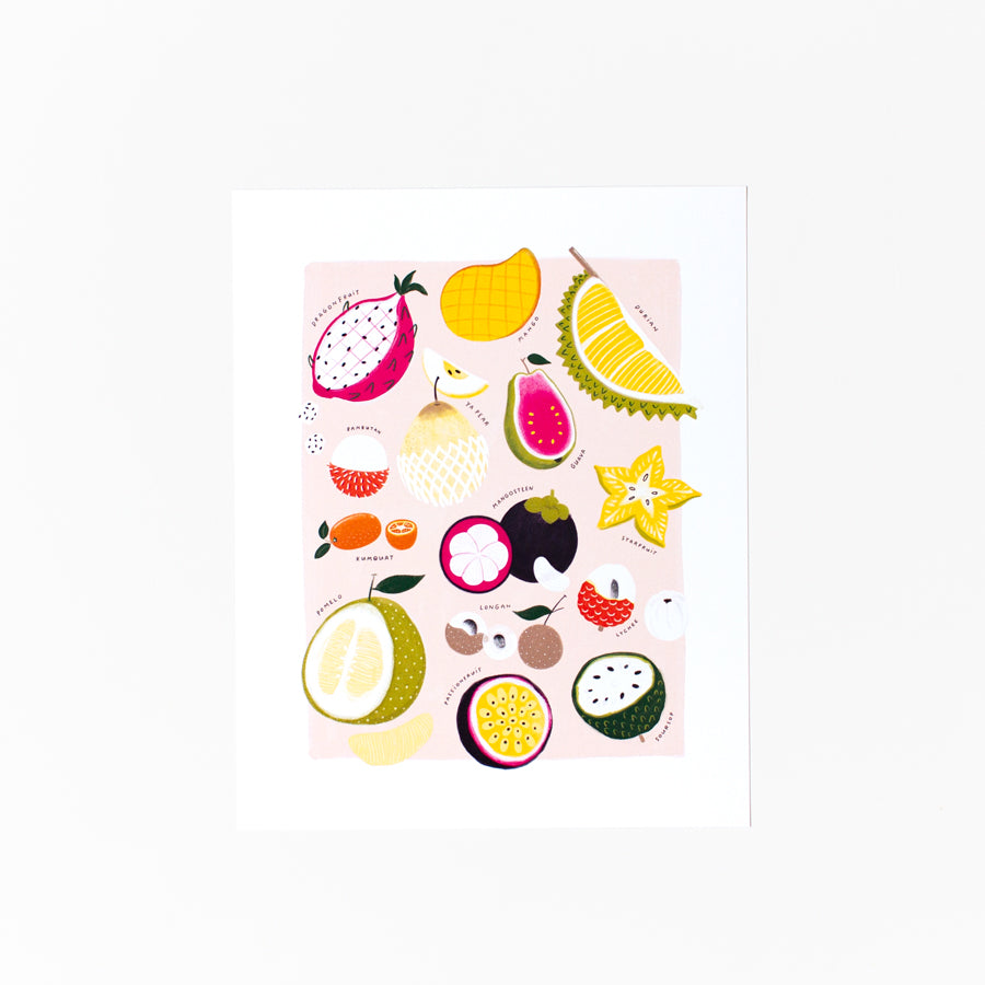 Asian Fruits Print