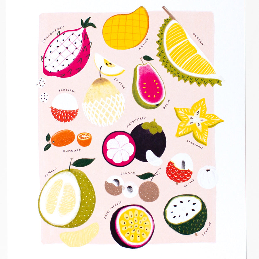 Asian Fruits Print