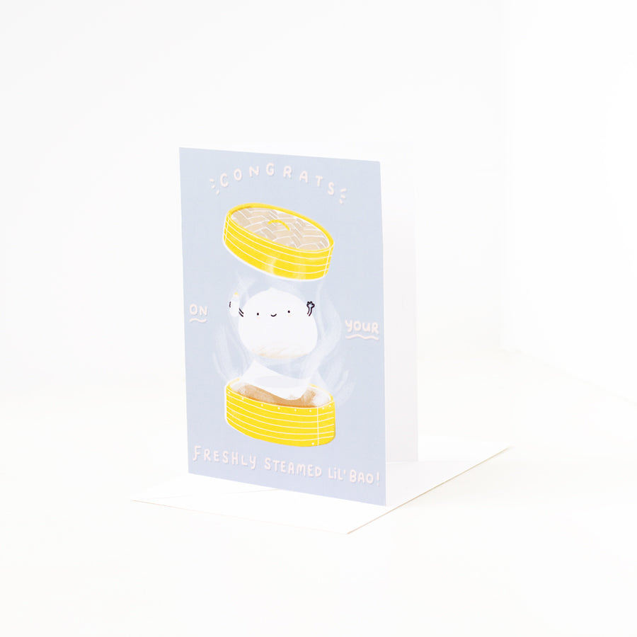 Fresh Bao Asian Greeting Card