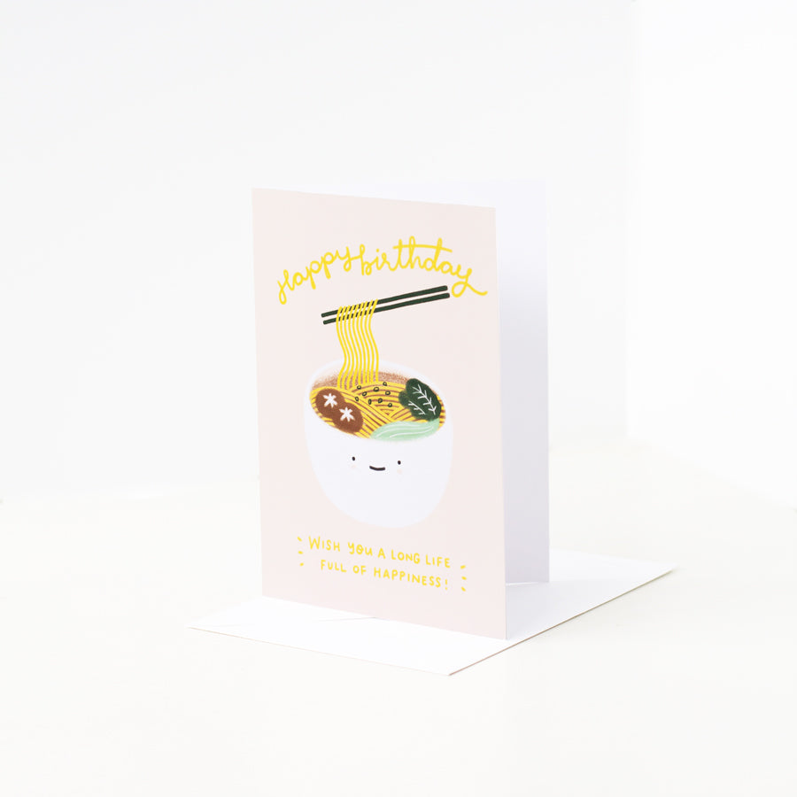 Ramen Happy Birthday Greeting Cards