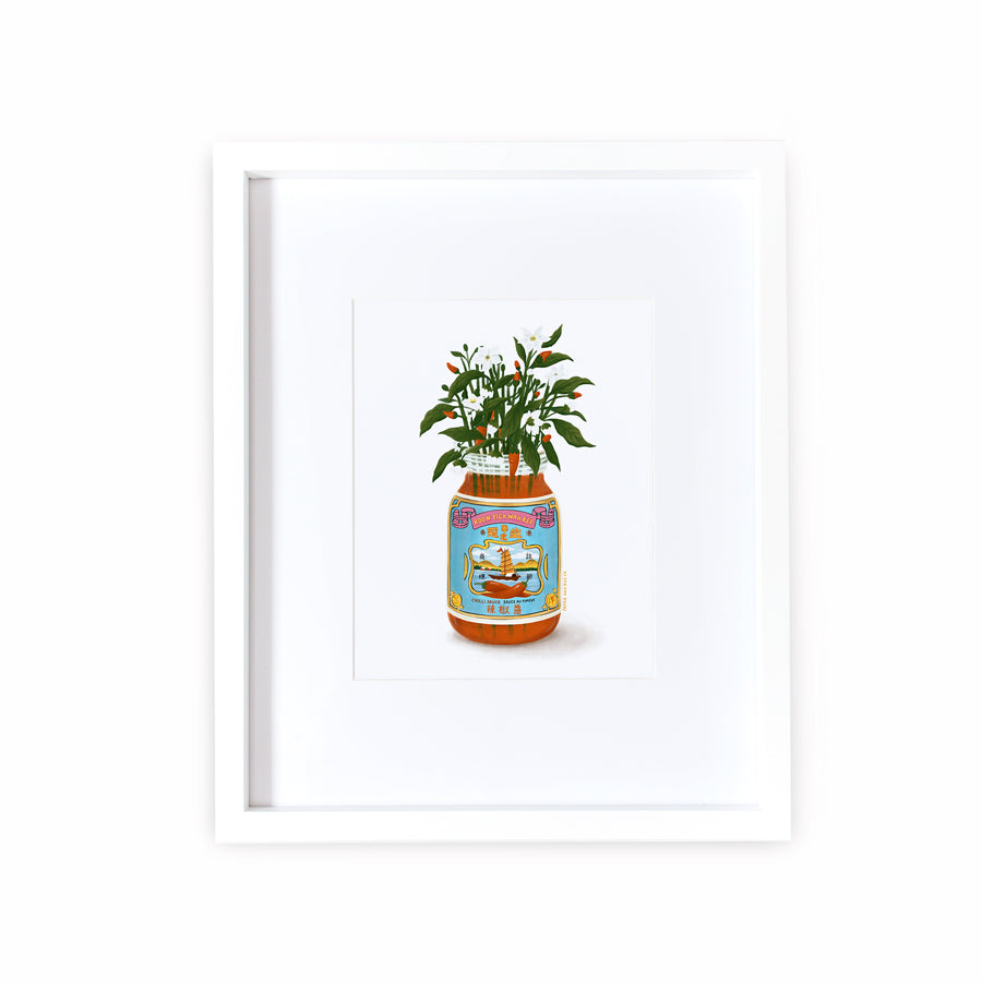 Chilli Sauce Flower Print