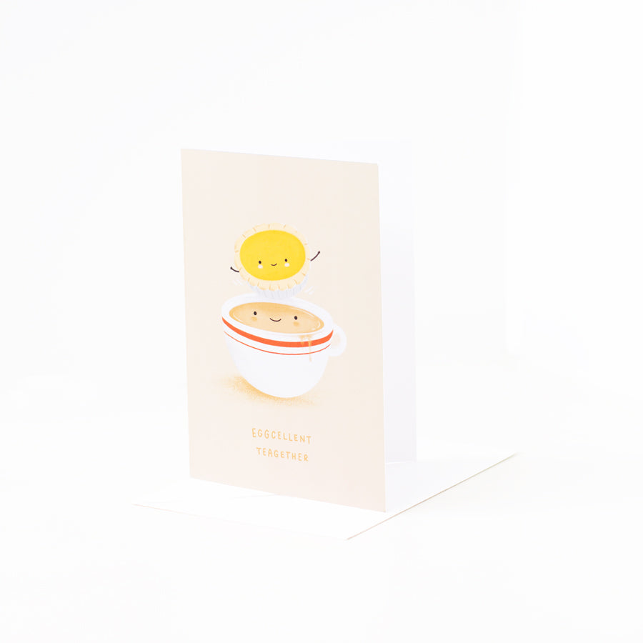 Egg Tart Asian Greeting Card